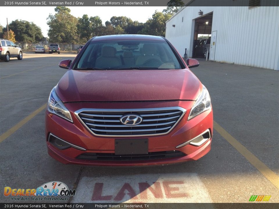 2016 Hyundai Sonata SE Venetian Red / Gray Photo #4
