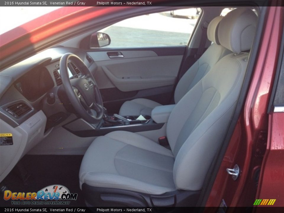 2016 Hyundai Sonata SE Venetian Red / Gray Photo #9