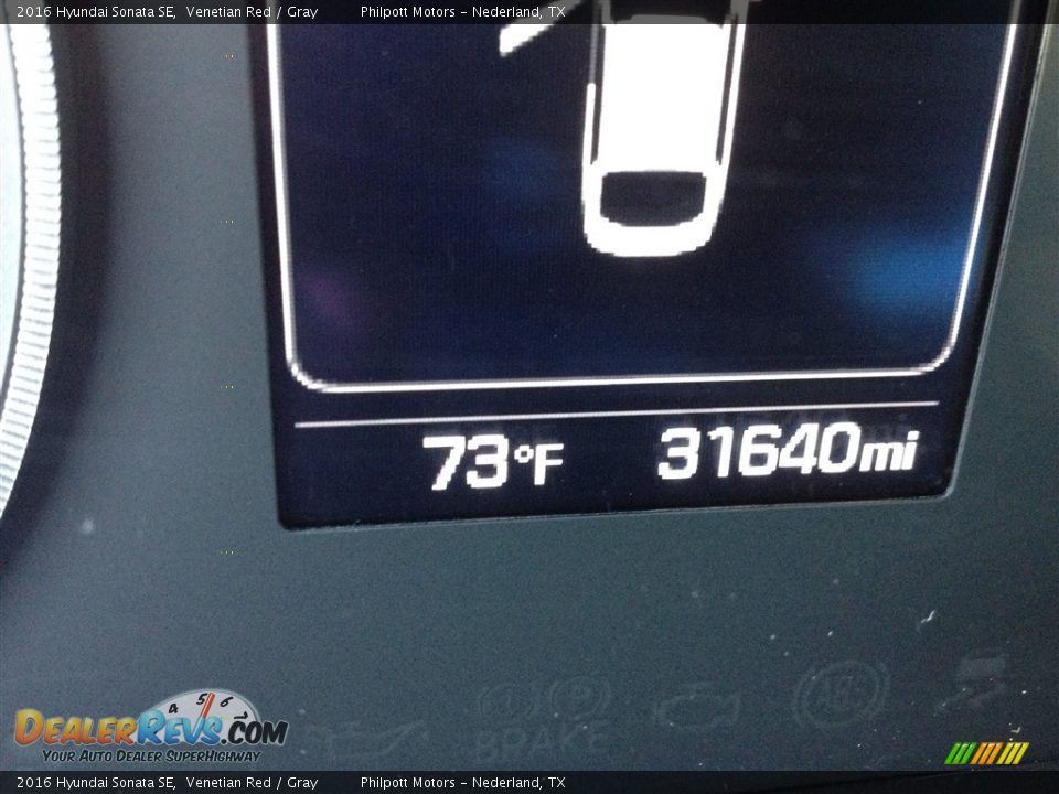 2016 Hyundai Sonata SE Venetian Red / Gray Photo #12
