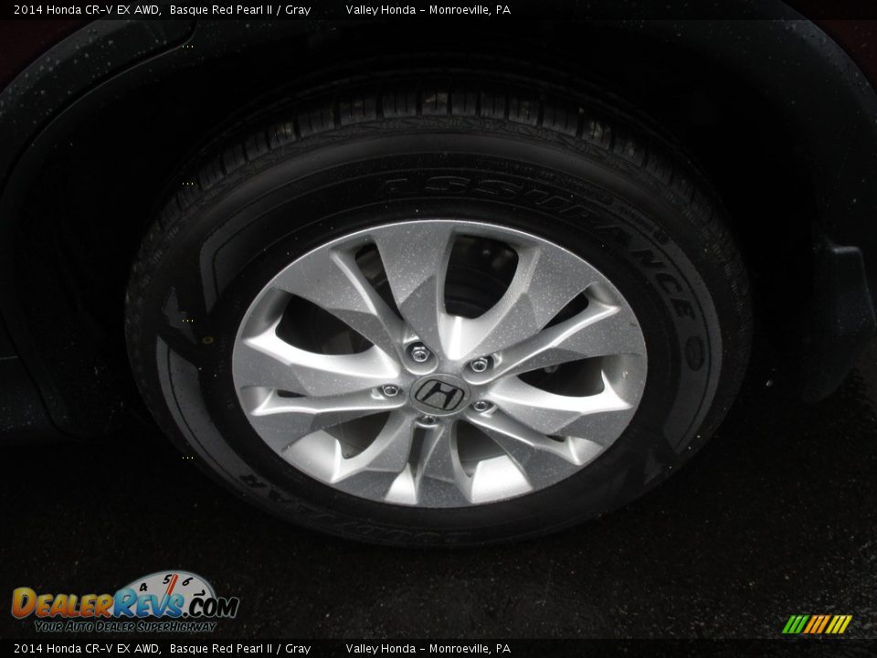 2014 Honda CR-V EX AWD Basque Red Pearl II / Gray Photo #3