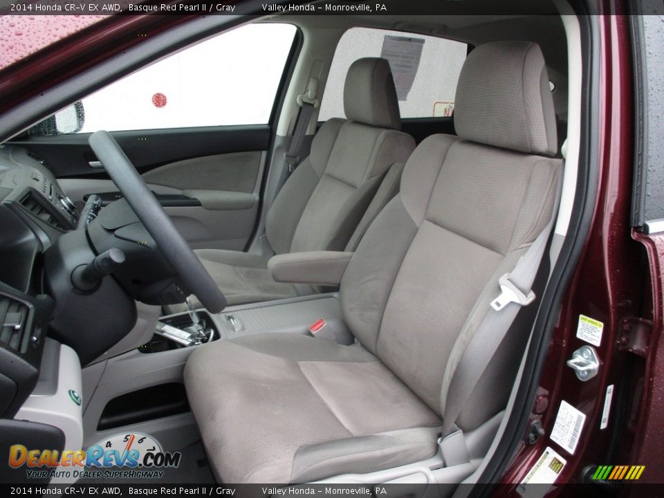 2014 Honda CR-V EX AWD Basque Red Pearl II / Gray Photo #10