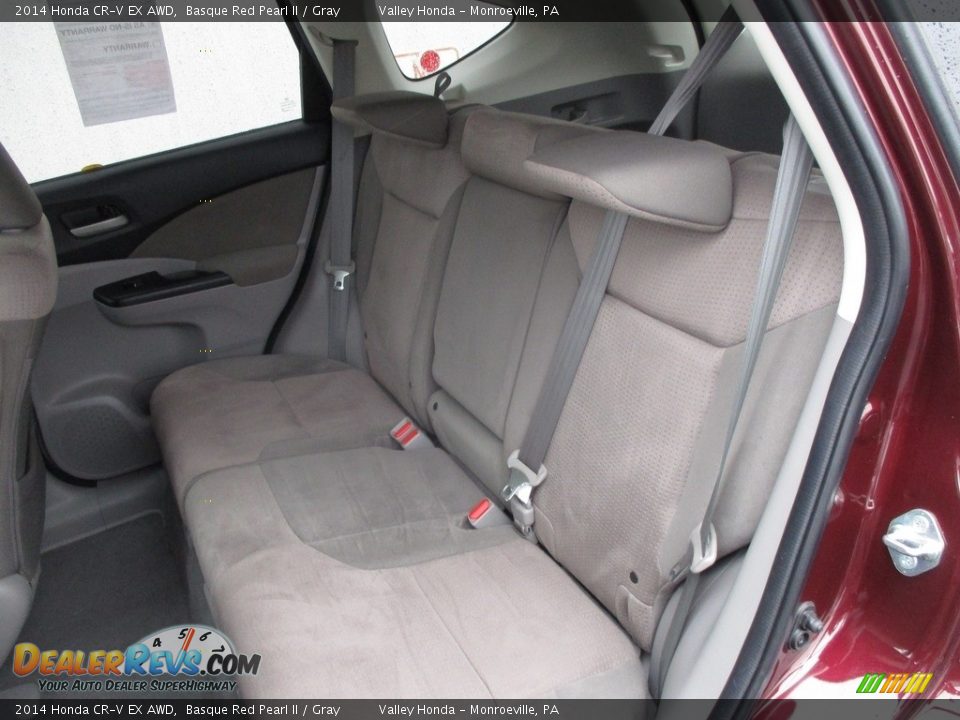 2014 Honda CR-V EX AWD Basque Red Pearl II / Gray Photo #11