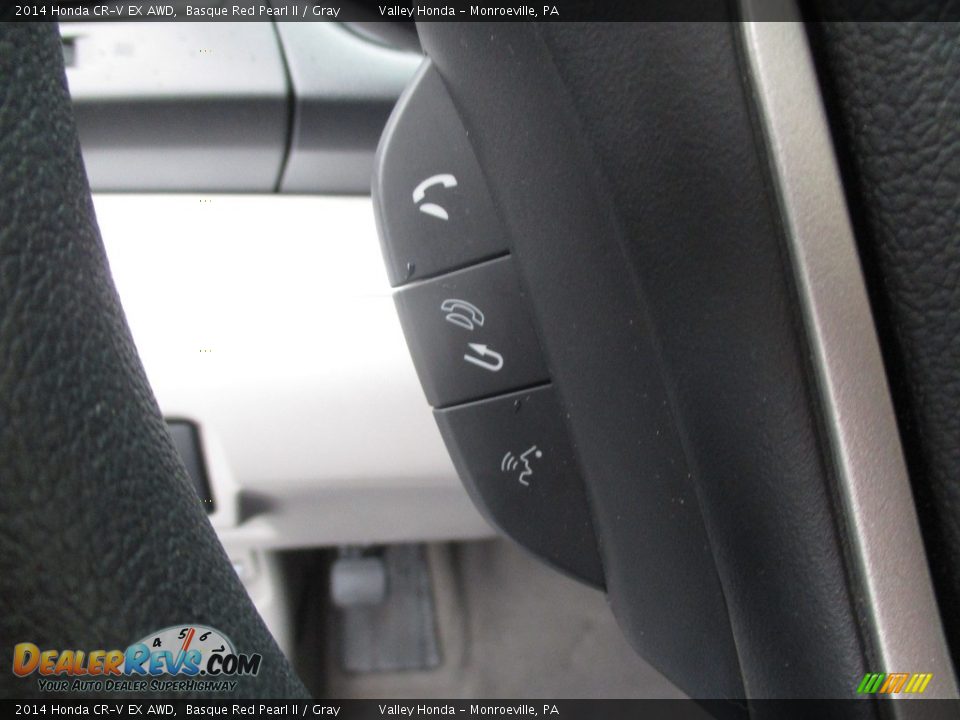 2014 Honda CR-V EX AWD Basque Red Pearl II / Gray Photo #17