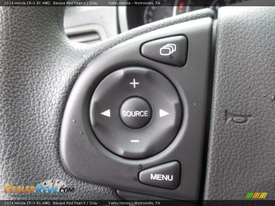 2014 Honda CR-V EX AWD Basque Red Pearl II / Gray Photo #18