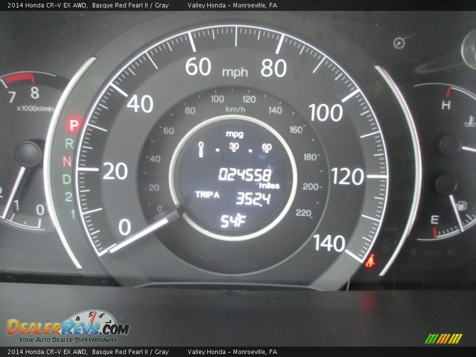 2014 Honda CR-V EX AWD Basque Red Pearl II / Gray Photo #20