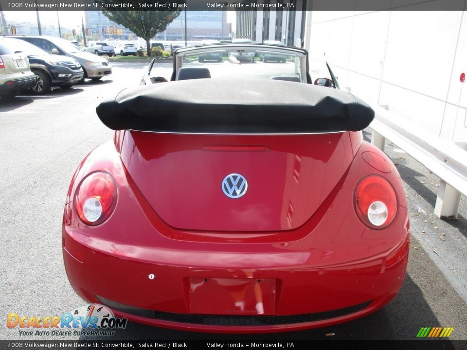 2008 Volkswagen New Beetle SE Convertible Salsa Red / Black Photo #5