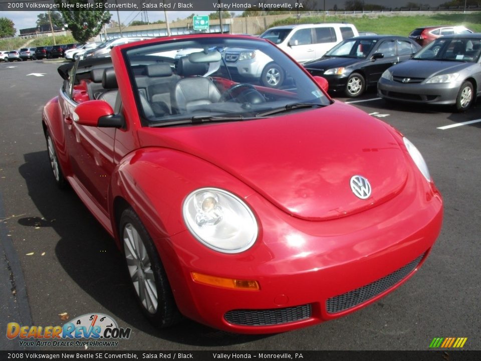 2008 Volkswagen New Beetle SE Convertible Salsa Red / Black Photo #7