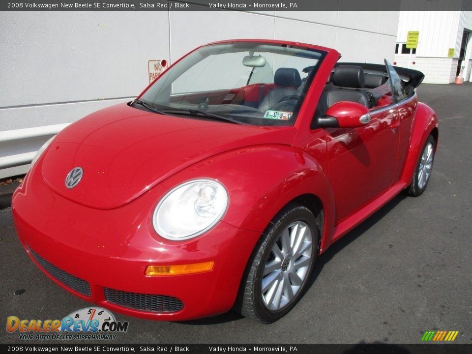 2008 Volkswagen New Beetle SE Convertible Salsa Red / Black Photo #9