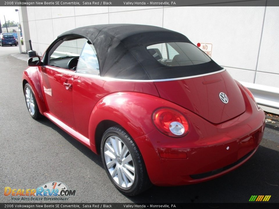 2008 Volkswagen New Beetle SE Convertible Salsa Red / Black Photo #18