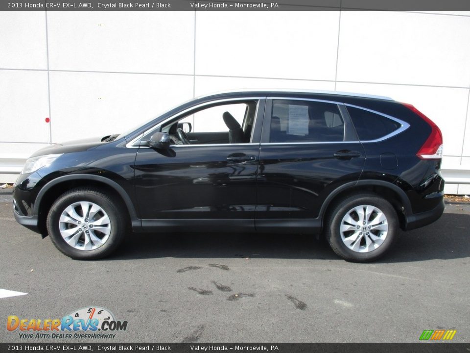 2013 Honda CR-V EX-L AWD Crystal Black Pearl / Black Photo #2
