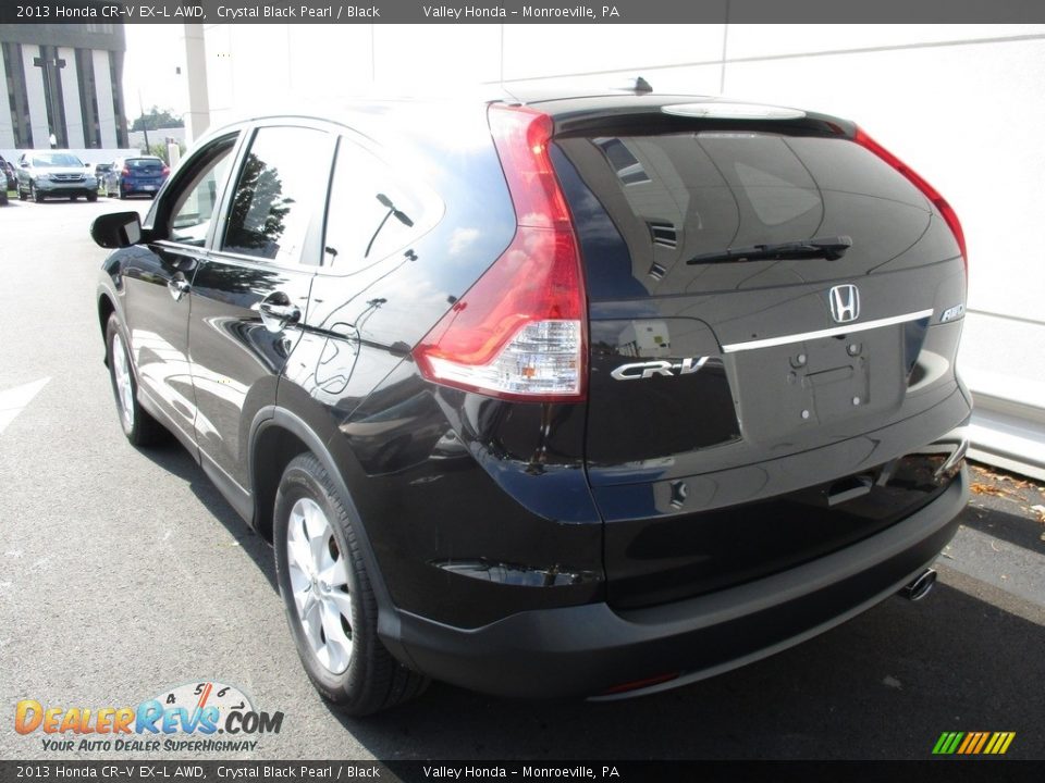 2013 Honda CR-V EX-L AWD Crystal Black Pearl / Black Photo #4