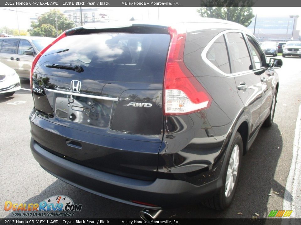 2013 Honda CR-V EX-L AWD Crystal Black Pearl / Black Photo #6