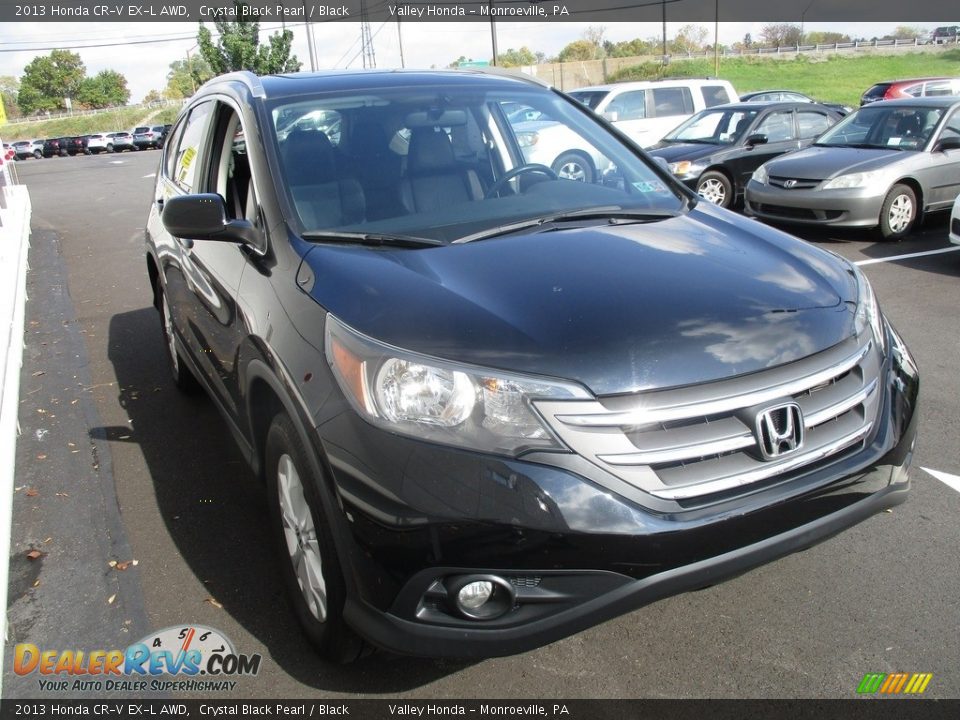 2013 Honda CR-V EX-L AWD Crystal Black Pearl / Black Photo #7