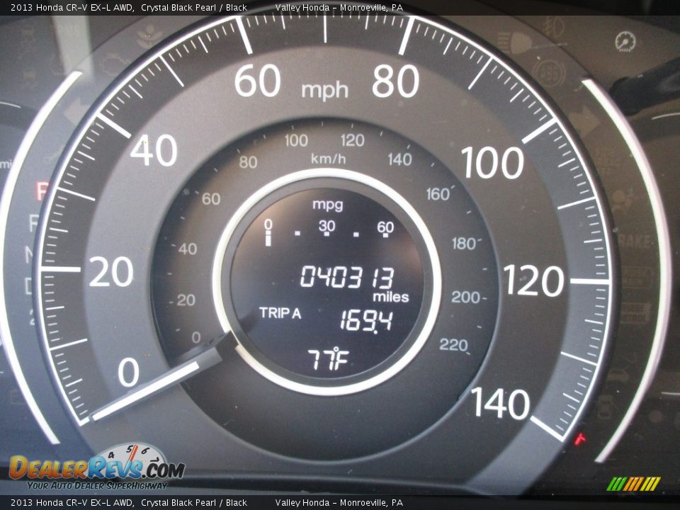 2013 Honda CR-V EX-L AWD Crystal Black Pearl / Black Photo #20