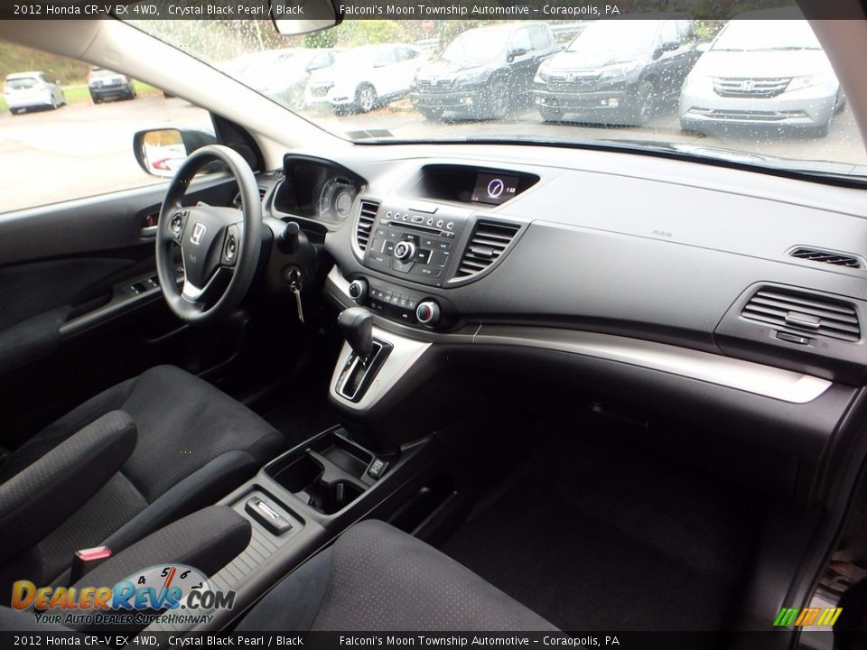 2012 Honda CR-V EX 4WD Crystal Black Pearl / Black Photo #12
