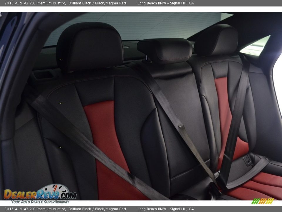 2015 Audi A3 2.0 Premium quattro Brilliant Black / Black/Magma Red Photo #17