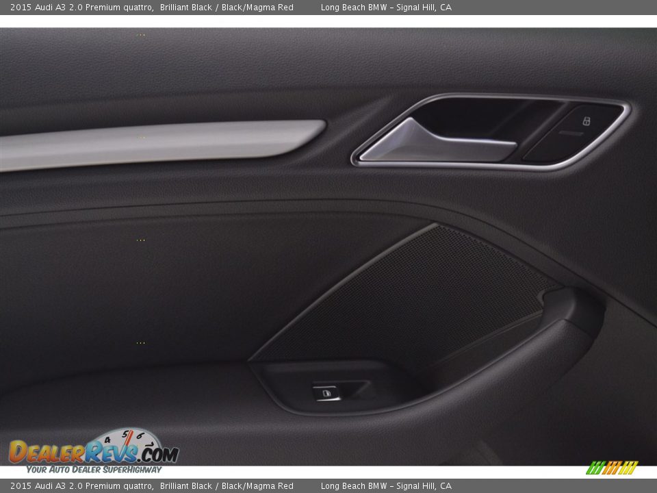 2015 Audi A3 2.0 Premium quattro Brilliant Black / Black/Magma Red Photo #19