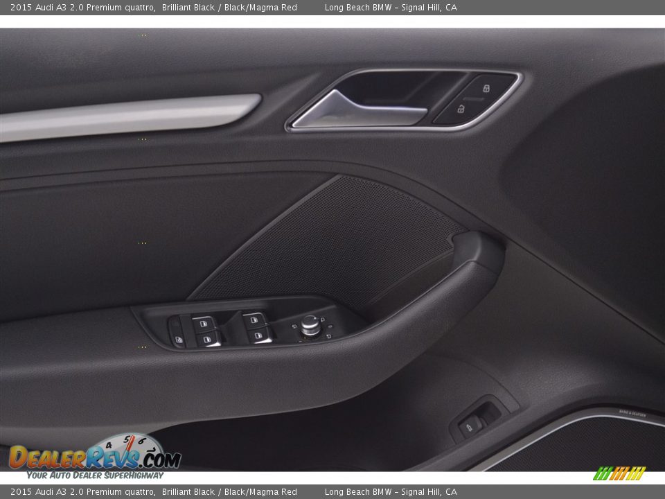 2015 Audi A3 2.0 Premium quattro Brilliant Black / Black/Magma Red Photo #20