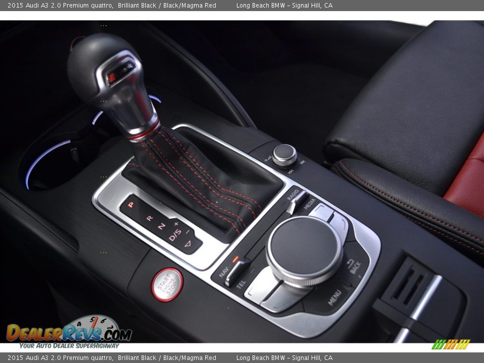 2015 Audi A3 2.0 Premium quattro Brilliant Black / Black/Magma Red Photo #21