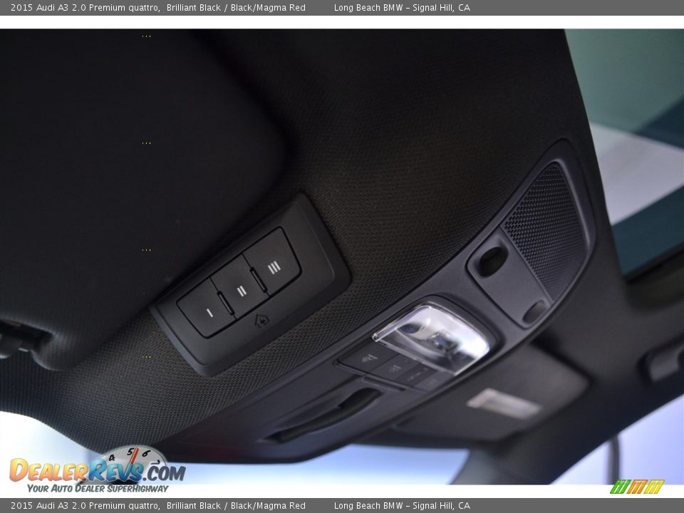 2015 Audi A3 2.0 Premium quattro Brilliant Black / Black/Magma Red Photo #23