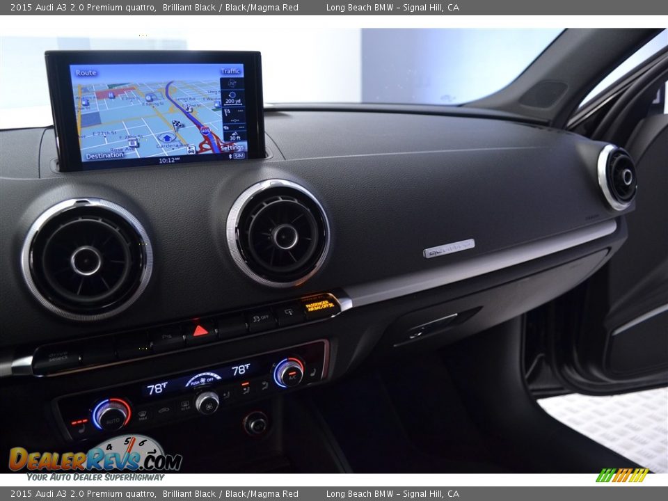 2015 Audi A3 2.0 Premium quattro Brilliant Black / Black/Magma Red Photo #24