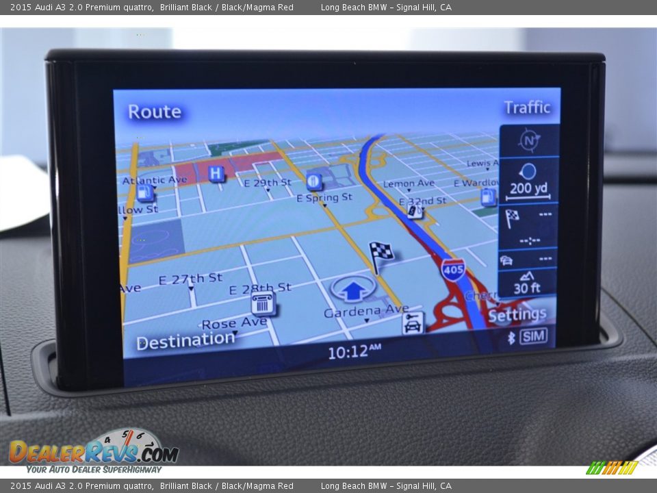 2015 Audi A3 2.0 Premium quattro Brilliant Black / Black/Magma Red Photo #25