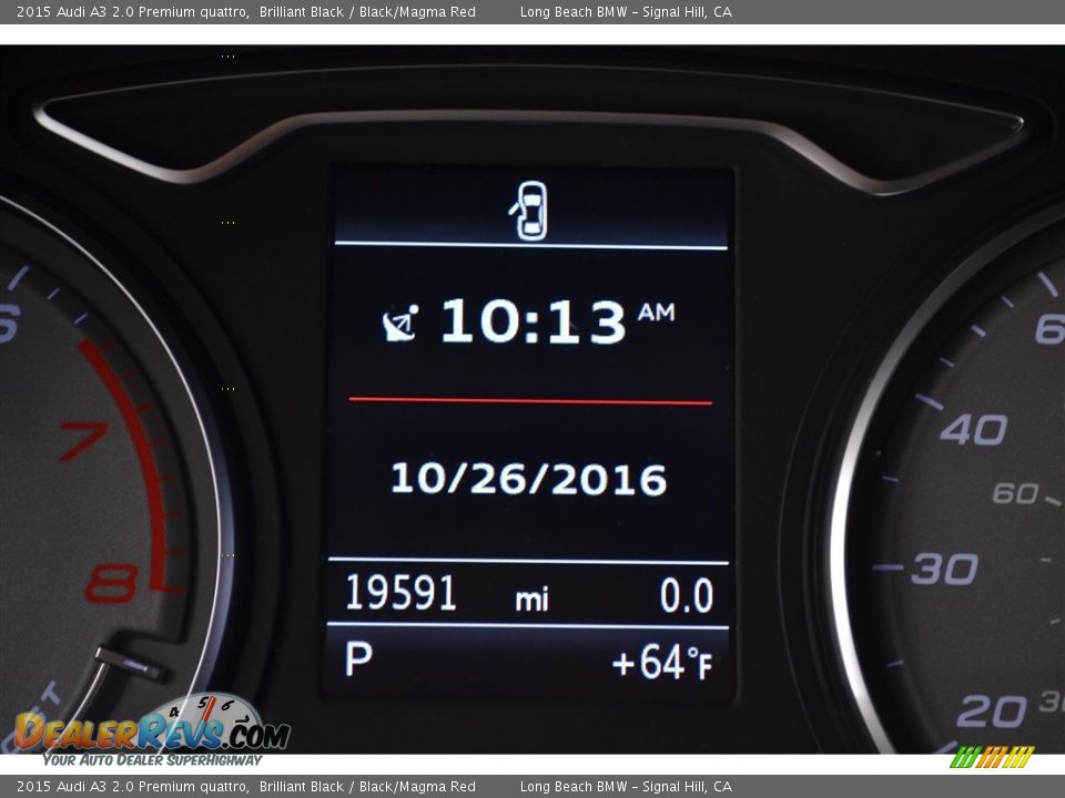 2015 Audi A3 2.0 Premium quattro Brilliant Black / Black/Magma Red Photo #26