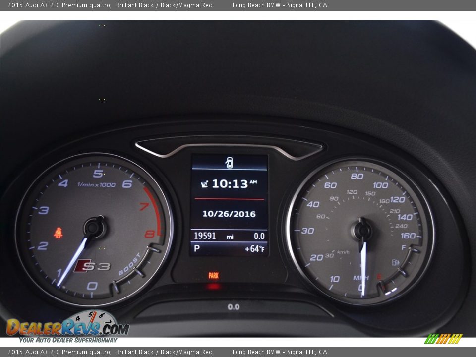 2015 Audi A3 2.0 Premium quattro Brilliant Black / Black/Magma Red Photo #27