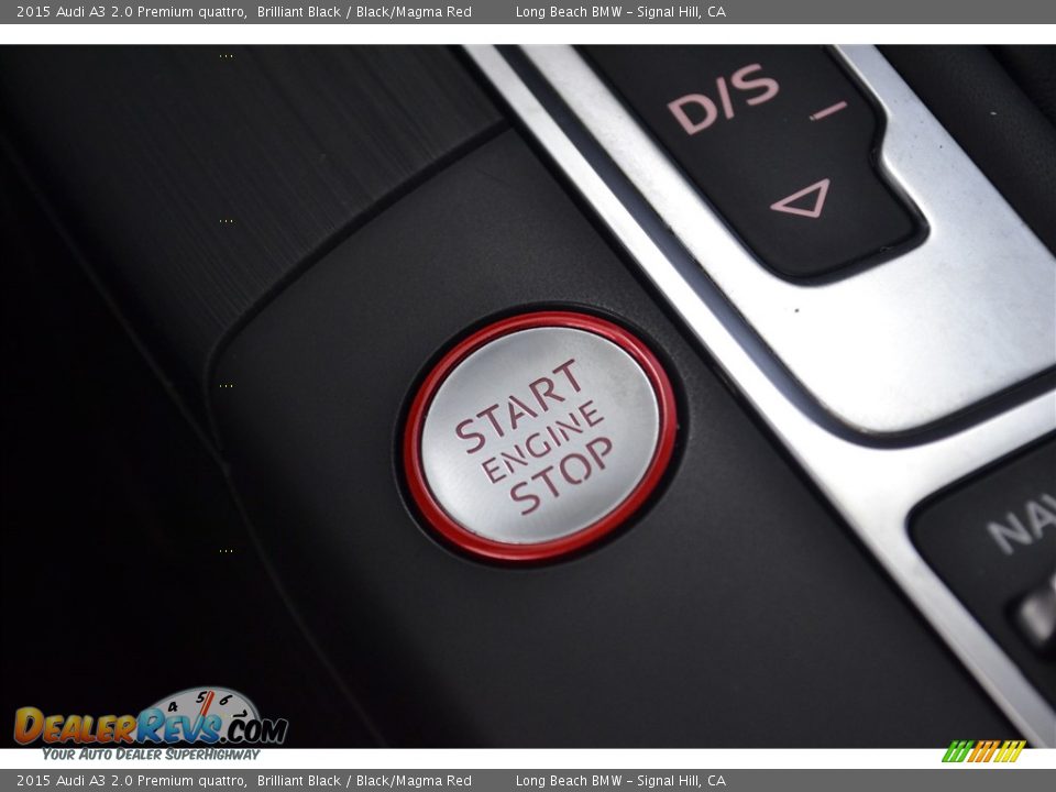2015 Audi A3 2.0 Premium quattro Brilliant Black / Black/Magma Red Photo #28