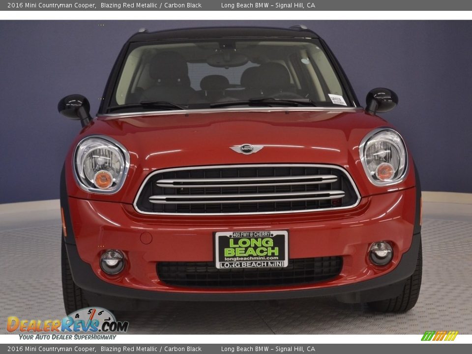 2016 Mini Countryman Cooper Blazing Red Metallic / Carbon Black Photo #2