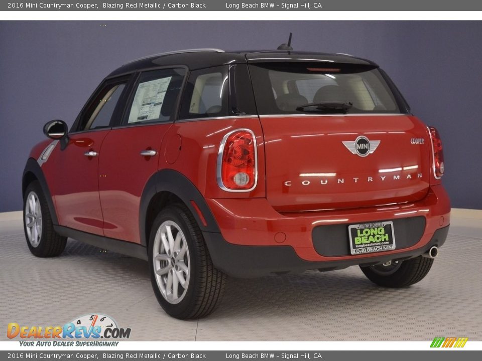 2016 Mini Countryman Cooper Blazing Red Metallic / Carbon Black Photo #4