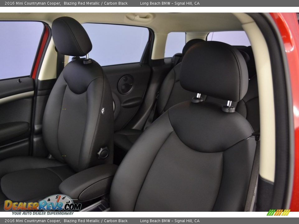2016 Mini Countryman Cooper Blazing Red Metallic / Carbon Black Photo #8
