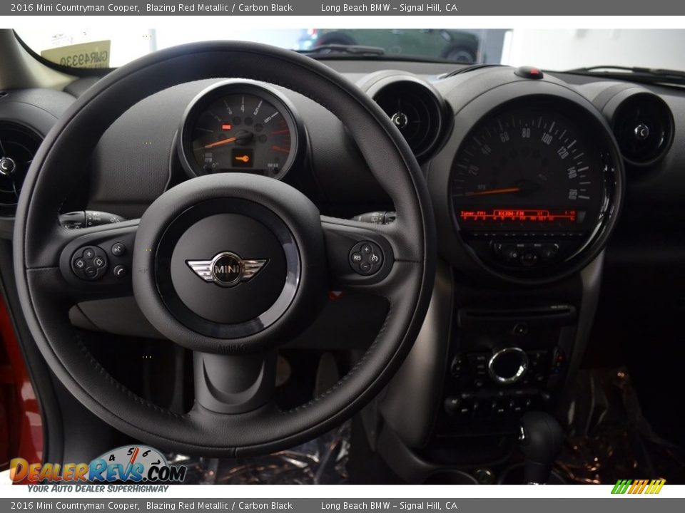 2016 Mini Countryman Cooper Blazing Red Metallic / Carbon Black Photo #14