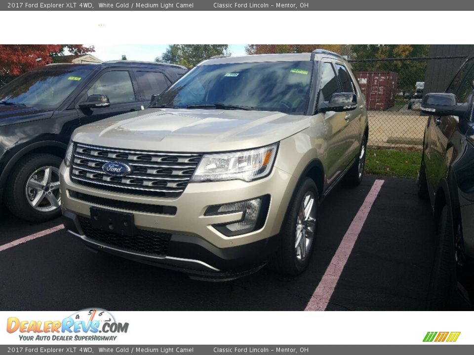 2017 Ford Explorer XLT 4WD White Gold / Medium Light Camel Photo #1