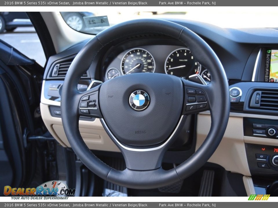 2016 BMW 5 Series 535i xDrive Sedan Jotoba Brown Metallic / Venetian Beige/Black Photo #17
