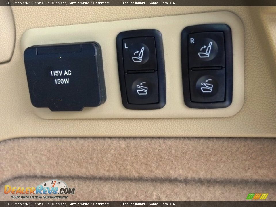 2012 Mercedes-Benz GL 450 4Matic Arctic White / Cashmere Photo #26