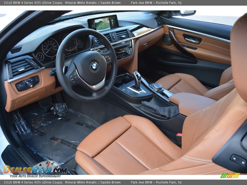 Saddle Brown Interior - 2016 BMW 4 Series 435i xDrive Coupe Photo #11