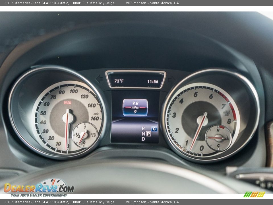 2017 Mercedes-Benz GLA 250 4Matic Lunar Blue Metallic / Beige Photo #6