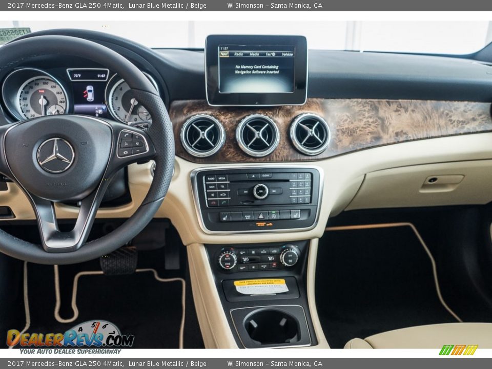 2017 Mercedes-Benz GLA 250 4Matic Lunar Blue Metallic / Beige Photo #7