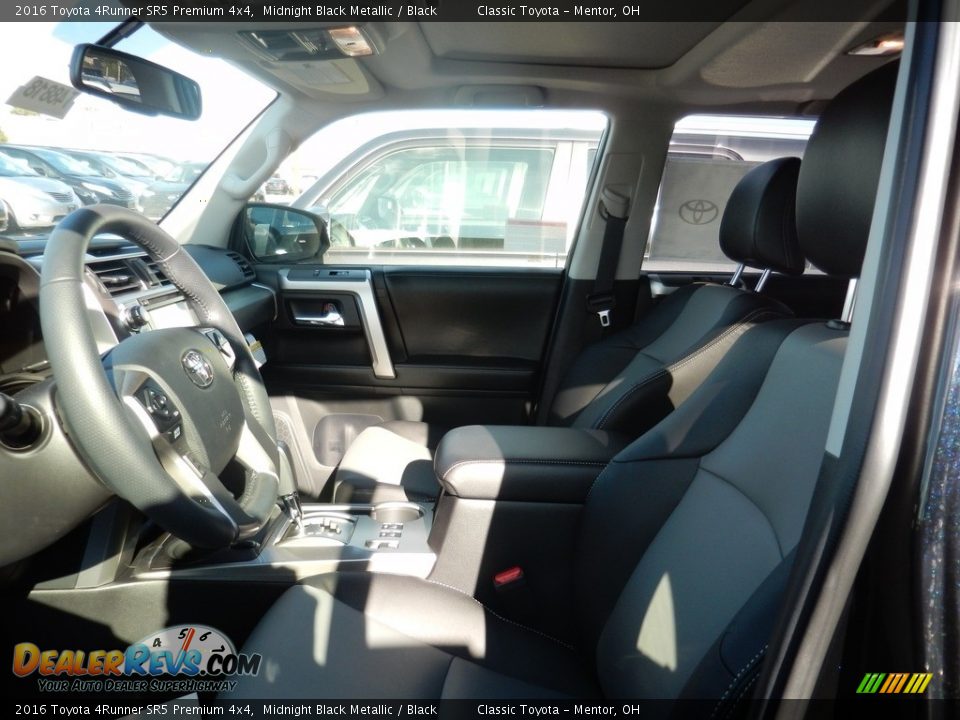 2016 Toyota 4Runner SR5 Premium 4x4 Midnight Black Metallic / Black Photo #3
