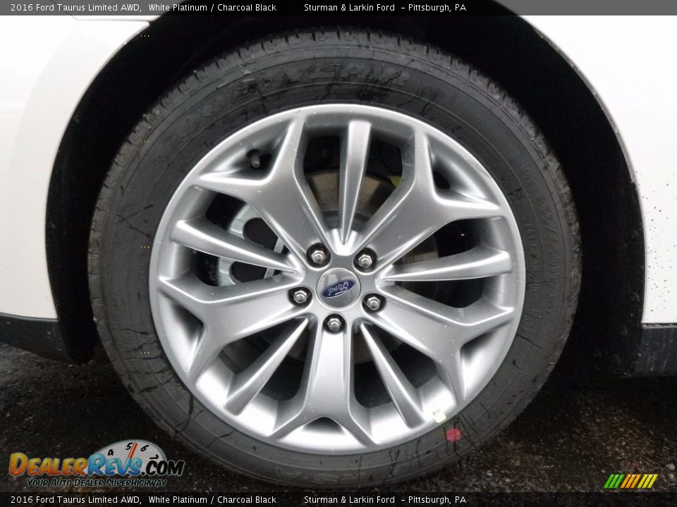 2016 Ford Taurus Limited AWD White Platinum / Charcoal Black Photo #5