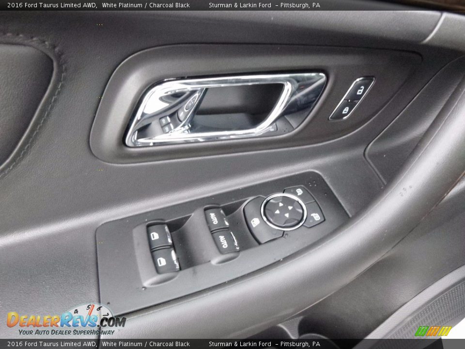 2016 Ford Taurus Limited AWD White Platinum / Charcoal Black Photo #10