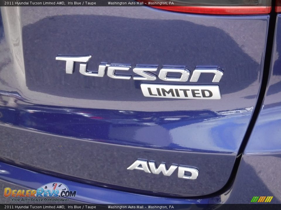 2011 Hyundai Tucson Limited AWD Iris Blue / Taupe Photo #10