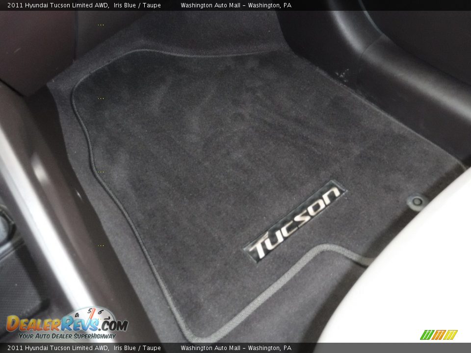 2011 Hyundai Tucson Limited AWD Iris Blue / Taupe Photo #21