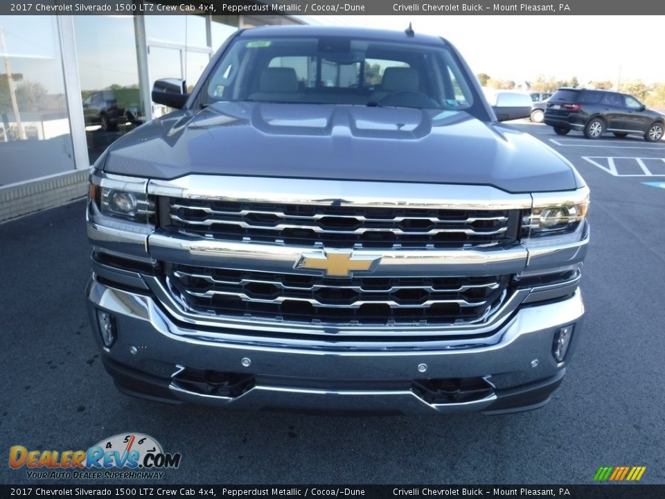 2017 Chevrolet Silverado 1500 LTZ Crew Cab 4x4 Pepperdust Metallic / Cocoa/­Dune Photo #4