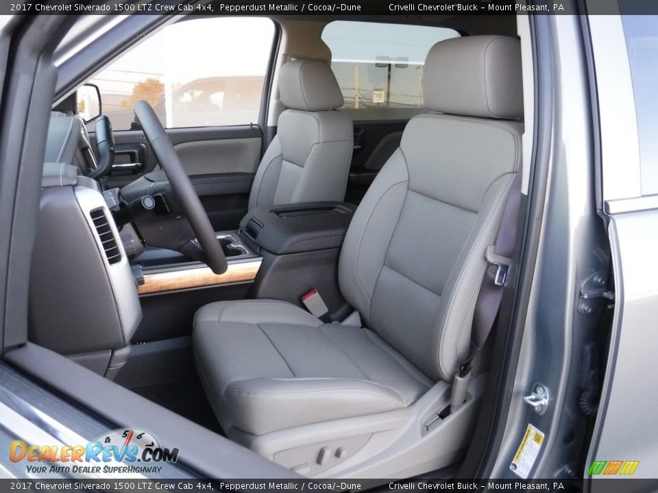 Front Seat of 2017 Chevrolet Silverado 1500 LTZ Crew Cab 4x4 Photo #14