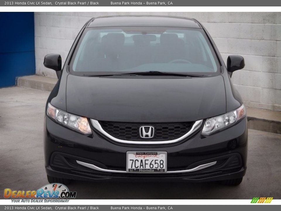 2013 Honda Civic LX Sedan Crystal Black Pearl / Black Photo #7