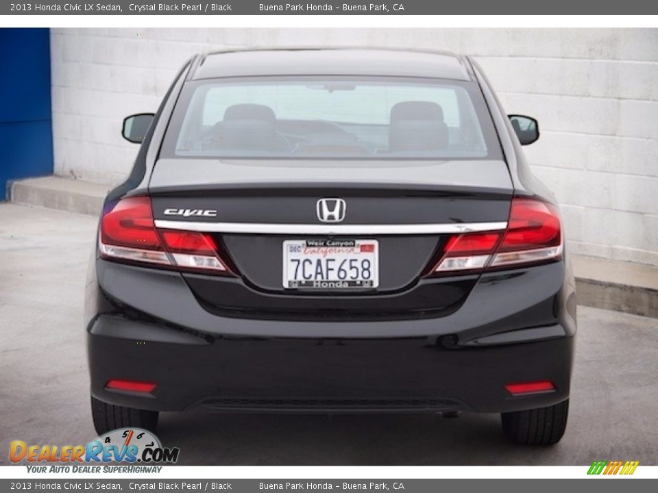 2013 Honda Civic LX Sedan Crystal Black Pearl / Black Photo #9