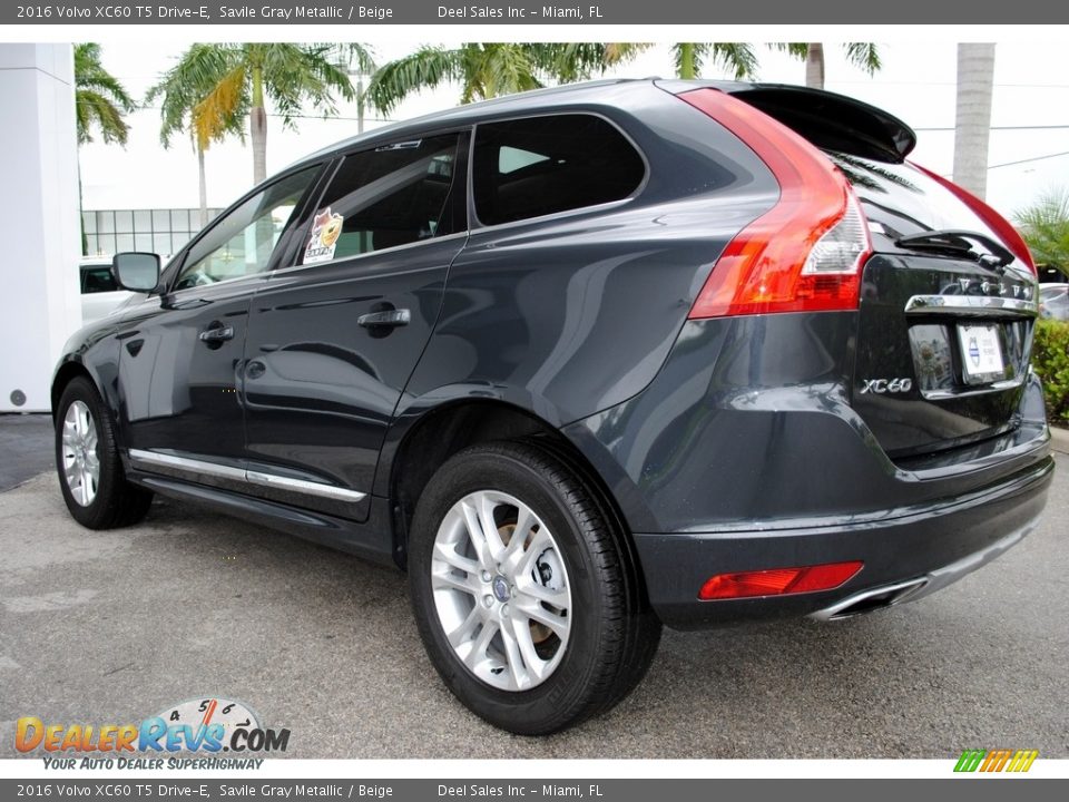 2016 Volvo XC60 T5 Drive-E Savile Gray Metallic / Beige Photo #7