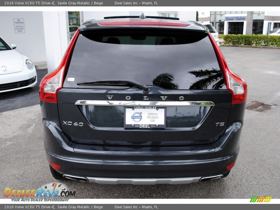 2016 Volvo XC60 T5 Drive-E Savile Gray Metallic / Beige Photo #8